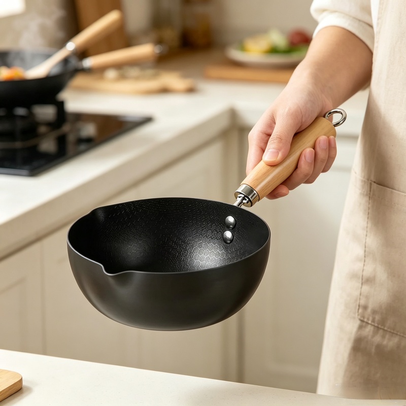 Dosa Pan Iron - 코팅되지 않은 평평한 바닥 웍 볶음