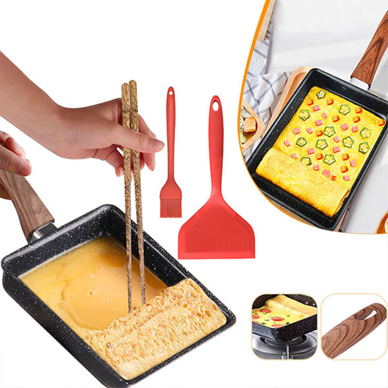 Dosa Pan Iron - 타마고야키 일본 오믈렛 팬 붙지 않는