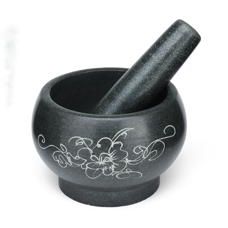 Mortar Pestle Granite - 천연 화강암 절구통 및 페슬 세트,