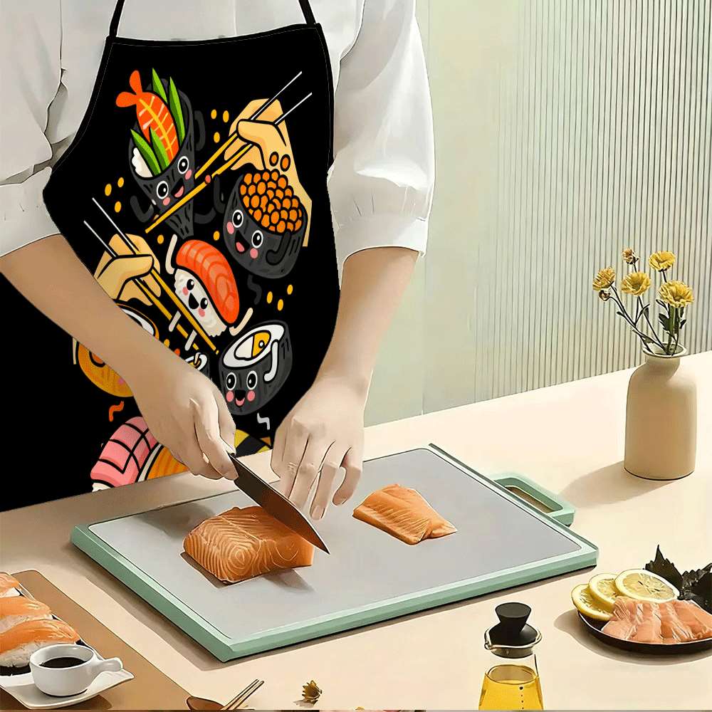 귀여운 카와이 스시 패턴 주방 앞치마 - 요리, 베이킹 - Home Cooking Japanese Food 리뷰 및 가격