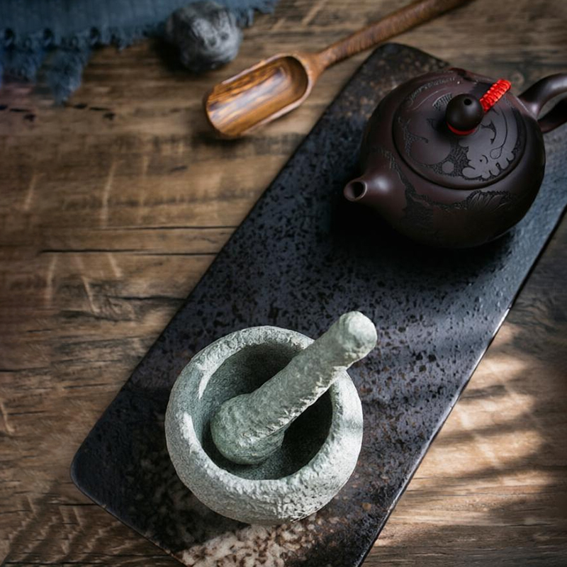 천연 화강암 절구 세트 수제 젠차 티펫 향신료 허브 분 - Mortar Pestle Granite 리뷰 및 가격