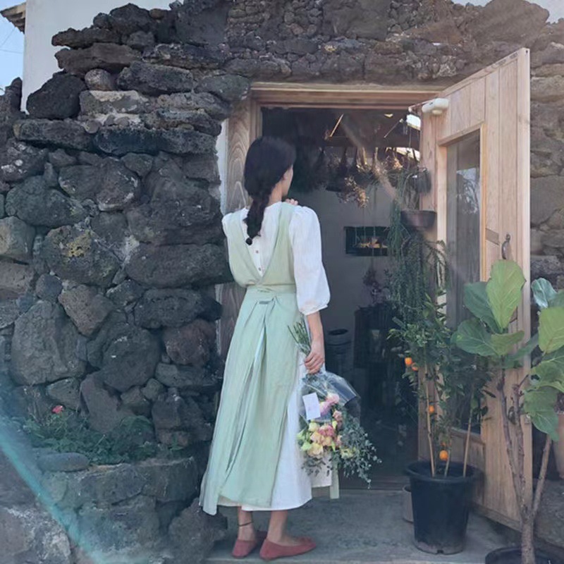 프랑스 꽃집 면화와 린넨 앞치마 원예 커피 꽃 가게 홈 - Home Cooking In French 리뷰 및 가격