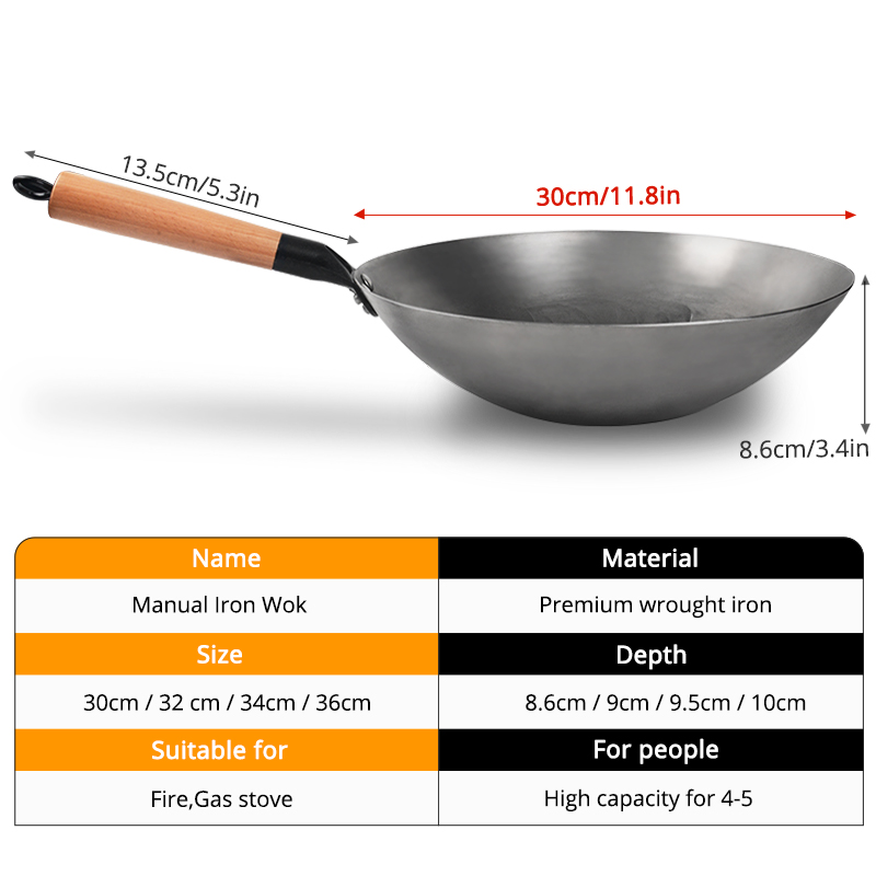 중국 철 웍 수제 단조 냄비, 코팅되지 않은 조리기구, - Dosa Pan Iron 리뷰 및 가격