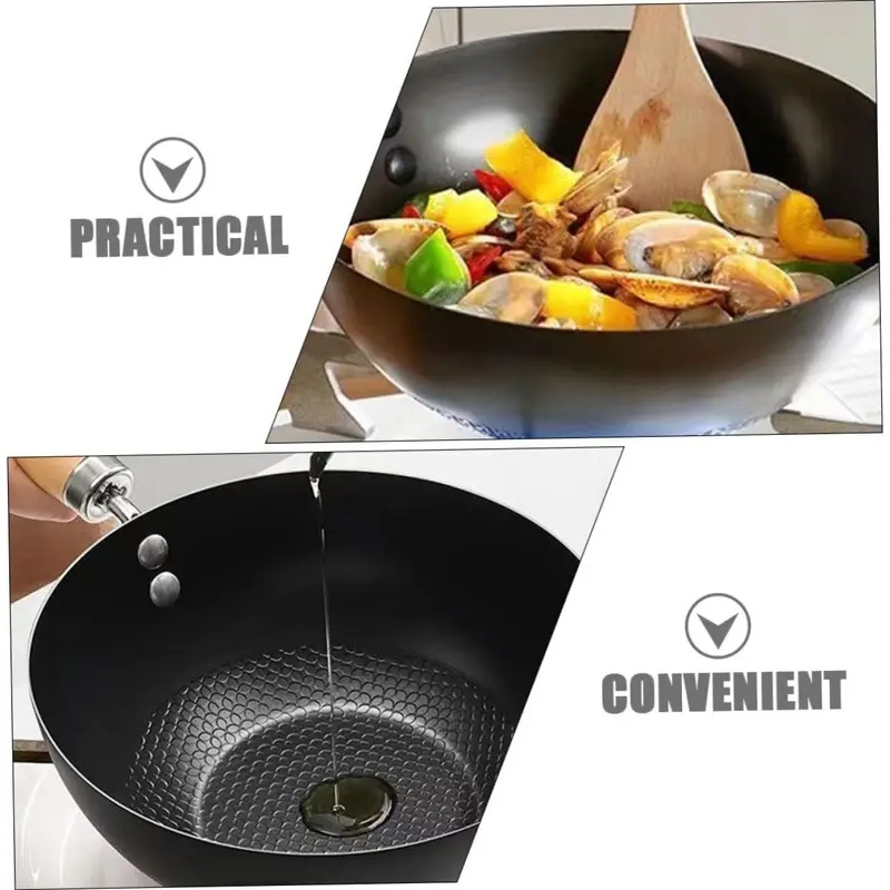코팅되지 않은 평평한 바닥 웍 볶음 요리용 소형 철 웍 - Dosa Pan Iron 리뷰 및 가격
