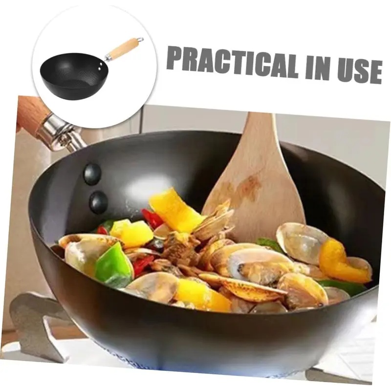 코팅되지 않은 평평한 바닥 웍 볶음 요리용 소형 철 웍 - Dosa Pan Iron 리뷰 및 가격