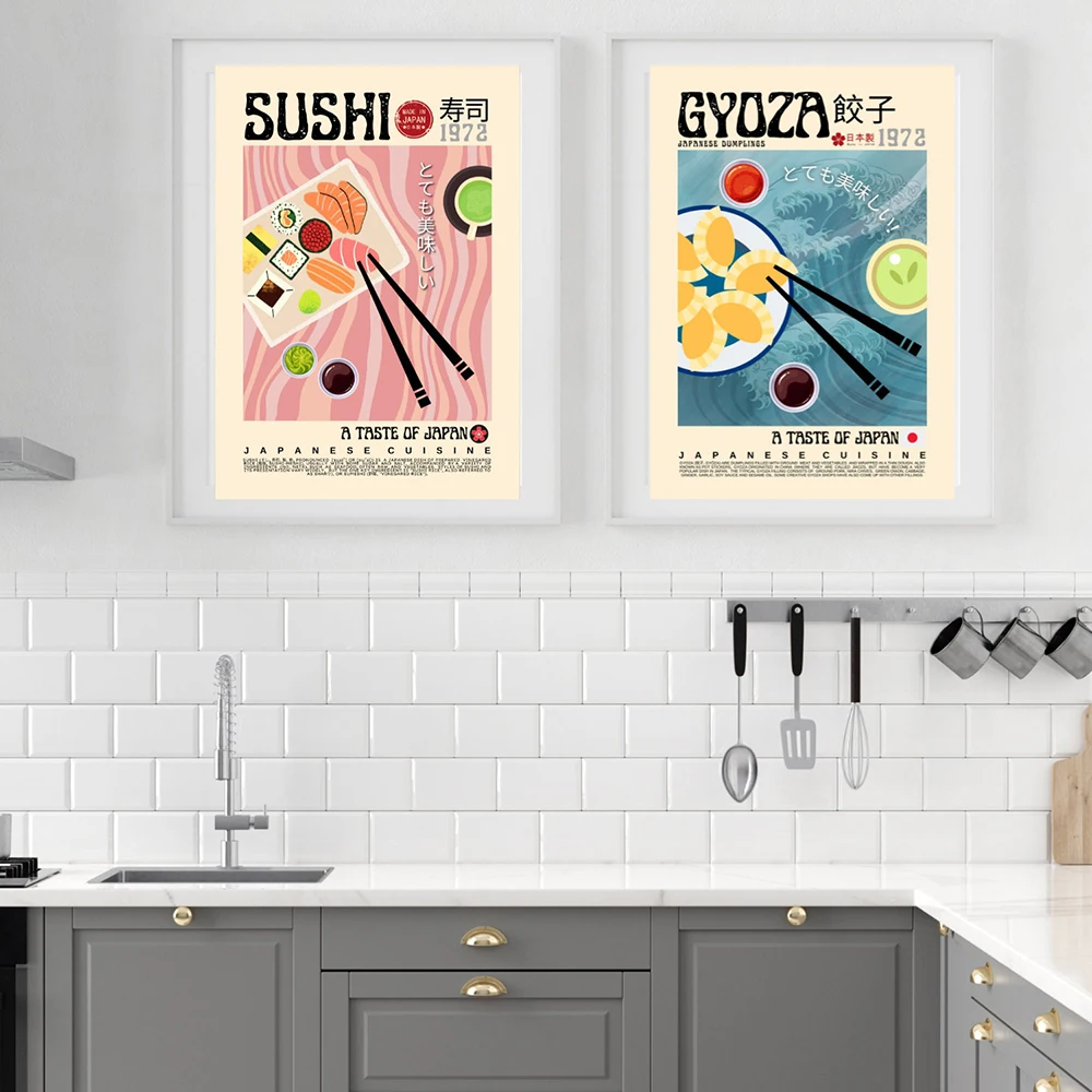 아시아 레트로 일본 한국 빈티지 음식 모던 키친 아트  - Home Cooking Japanese Food 리뷰 및 가격